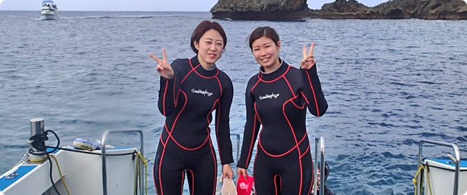 ボート体験ダイビング